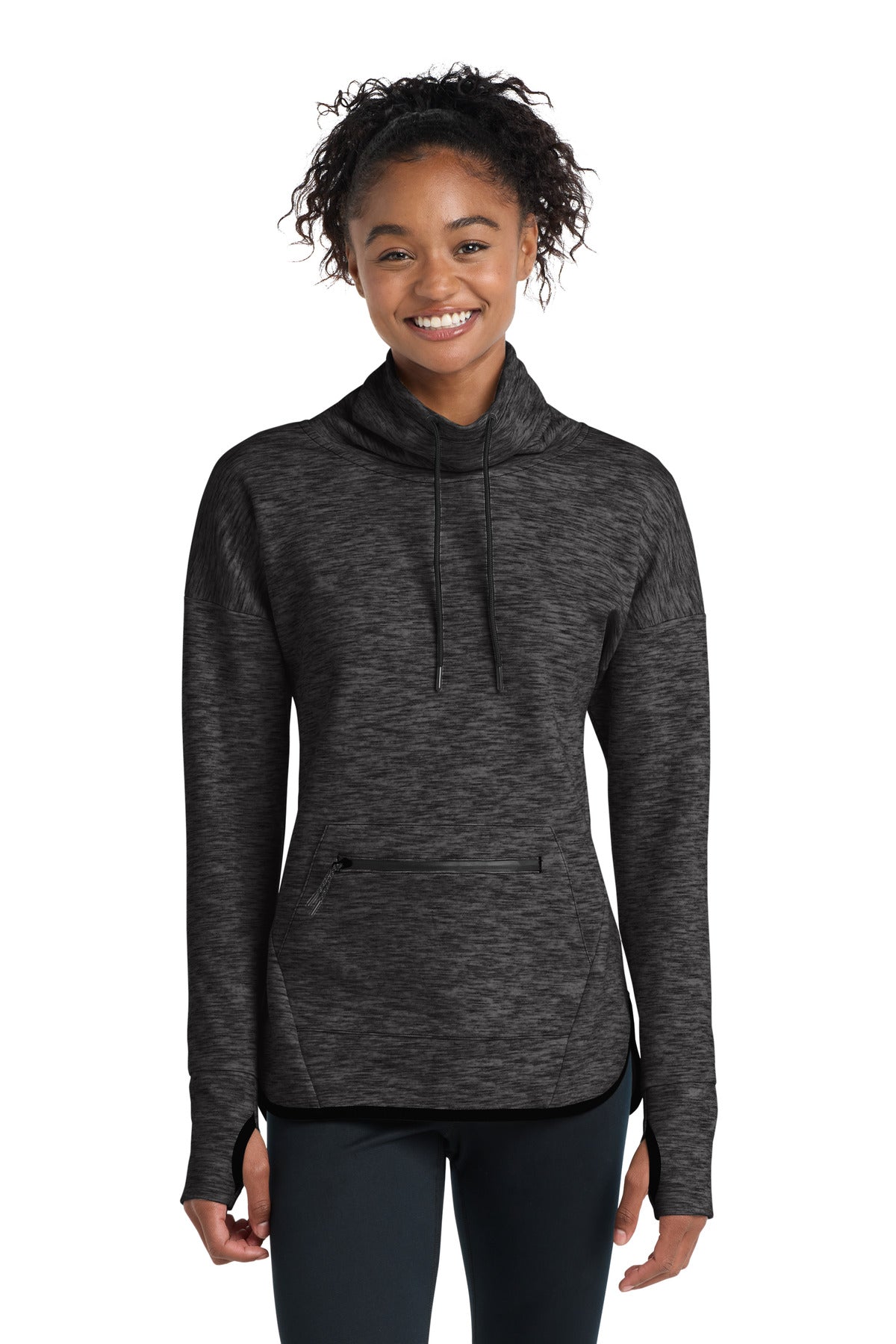 Sport-Tek LST280 Women's Triumph Cowl Neck Pullover