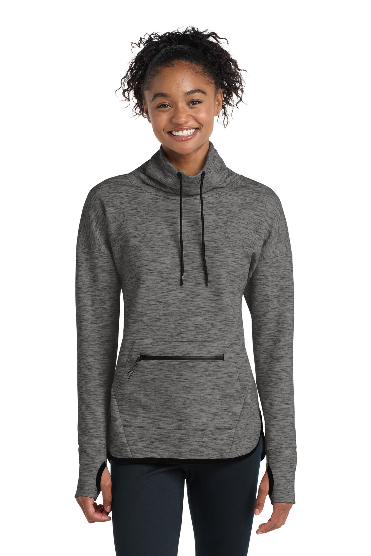 Sport-Tek LST280 Women's Triumph Cowl Neck Pullover