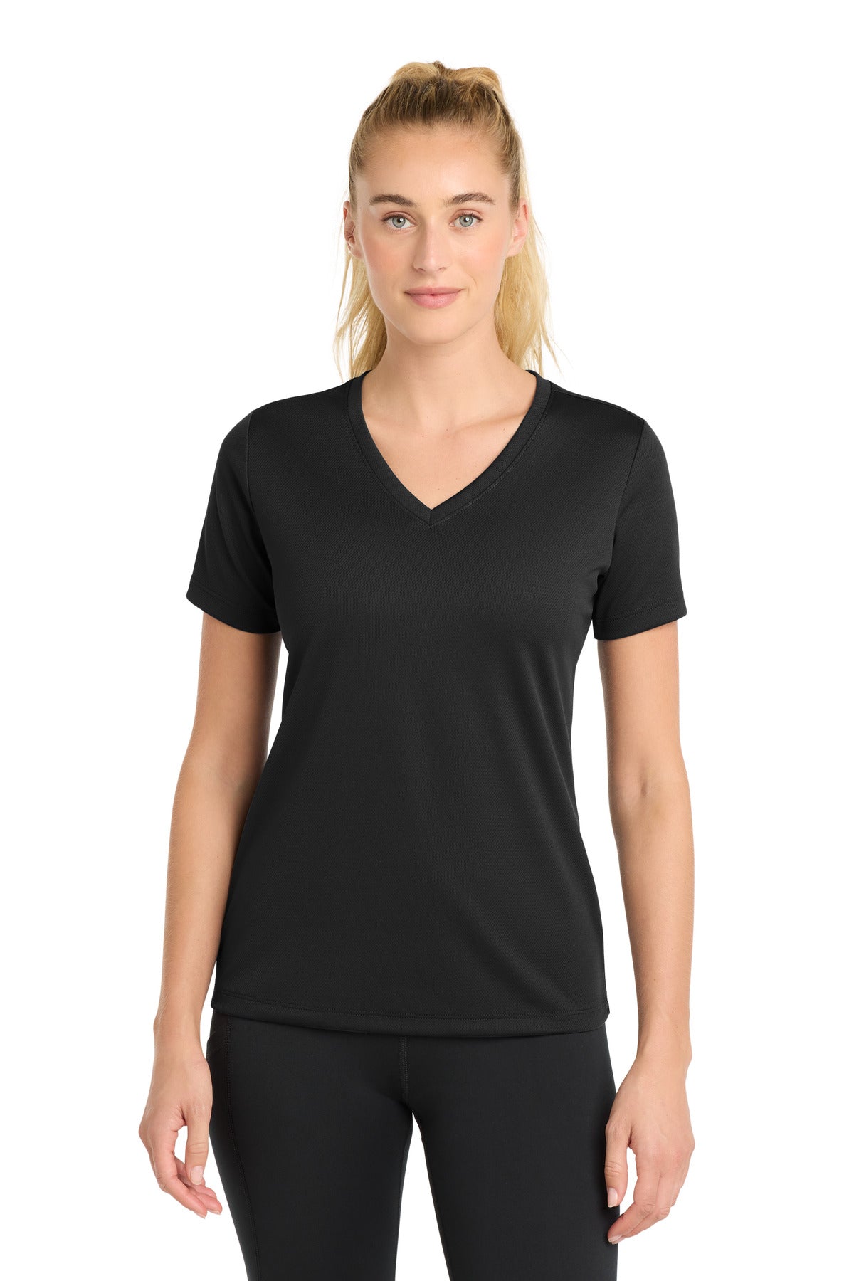 Sport-Tek ® Women's PosiCharge ® RacerMesh ® V-Neck Tee. LST340 - Sport-Tek LST340