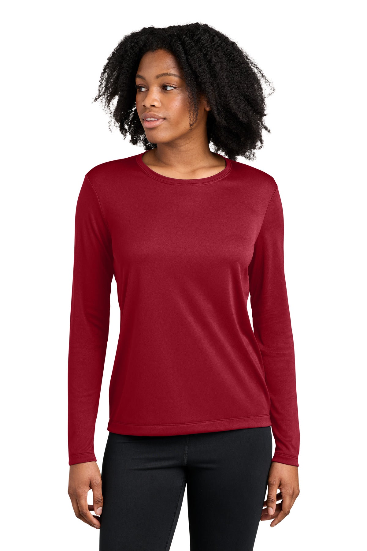 Sport-Tek LST350LS Womens Competitor Long Sleeve Crewneck