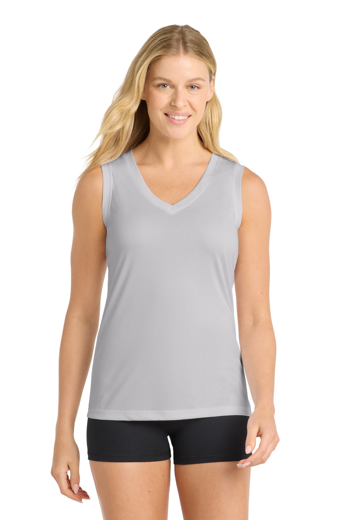 Sport-Tek LST352 Women's Sleeveless PosiCharge Competitor V-Neck Tee