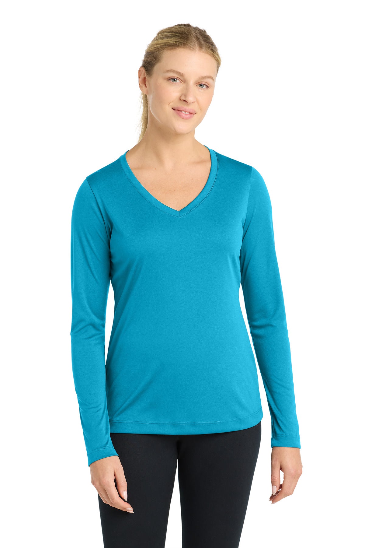 Sport-Tek ® Women's Long Sleeve PosiCharge ® Competitor™ V-Neck Tee. LST353LS - Sport-Tek LST353LS