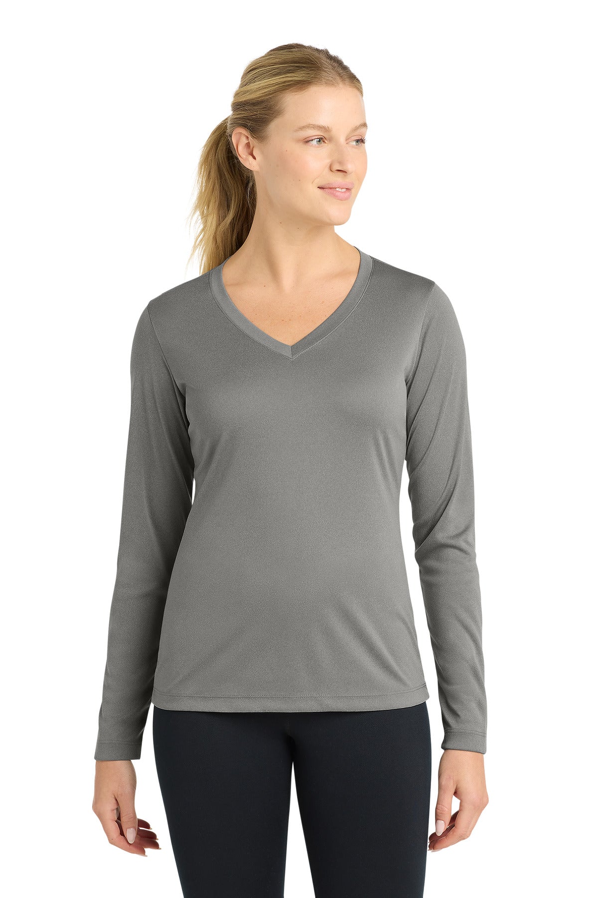Sport-Tek ® Women's Long Sleeve PosiCharge ® Competitor™ V-Neck Tee. LST353LS - Sport-Tek LST353LS
