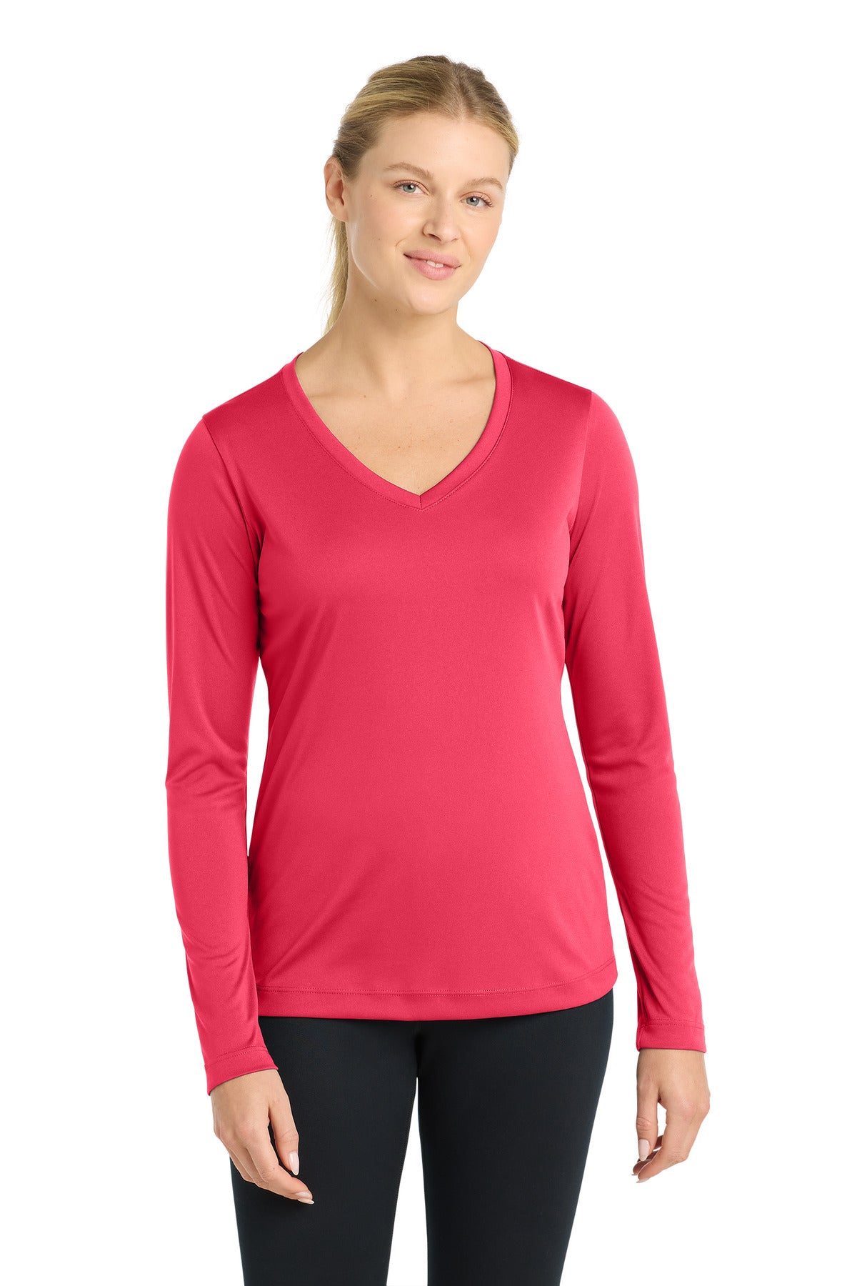 Sport-Tek ® Women's Long Sleeve PosiCharge ® Competitor™ V-Neck Tee. LST353LS - Sport-Tek LST353LS