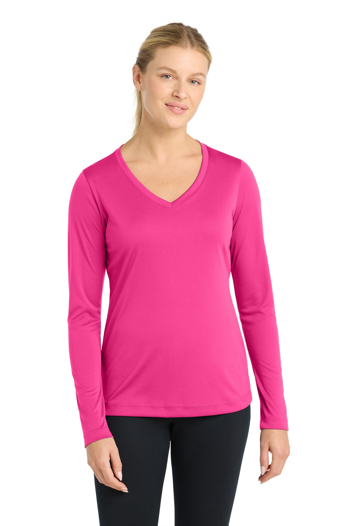 Sport-Tek ® Women's Long Sleeve PosiCharge ® Competitor™ V-Neck Tee. LST353LS - Sport-Tek LST353LS