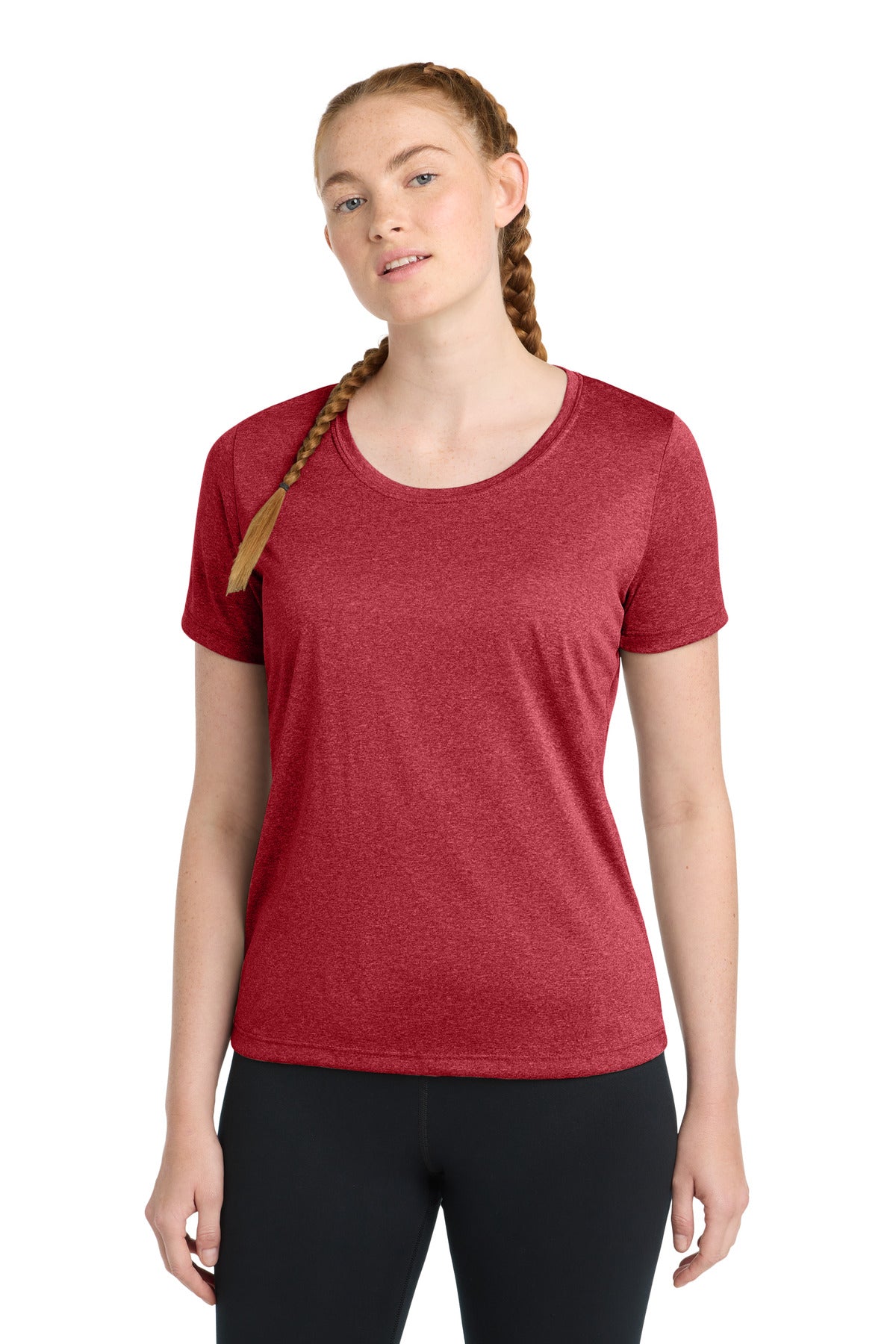 Sport-Tek ® Women's Heather Contender ™ Scoop Neck Tee. LST360 - Sport-Tek LST360