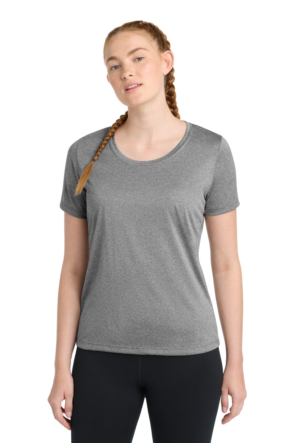 Sport-Tek ® Women's Heather Contender ™ Scoop Neck Tee. LST360 - Sport-Tek LST360