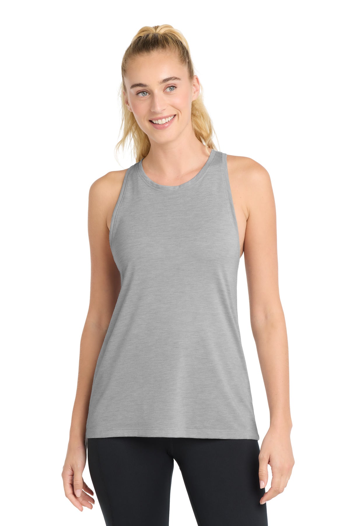 Sport-Tek LST402 Women's PosiCharge Tri-Blend Wicking Tank