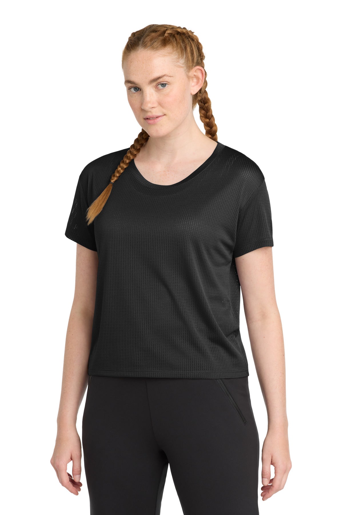 Sport-Tek LST411 Women's PosiCharge Draft Crop Tee