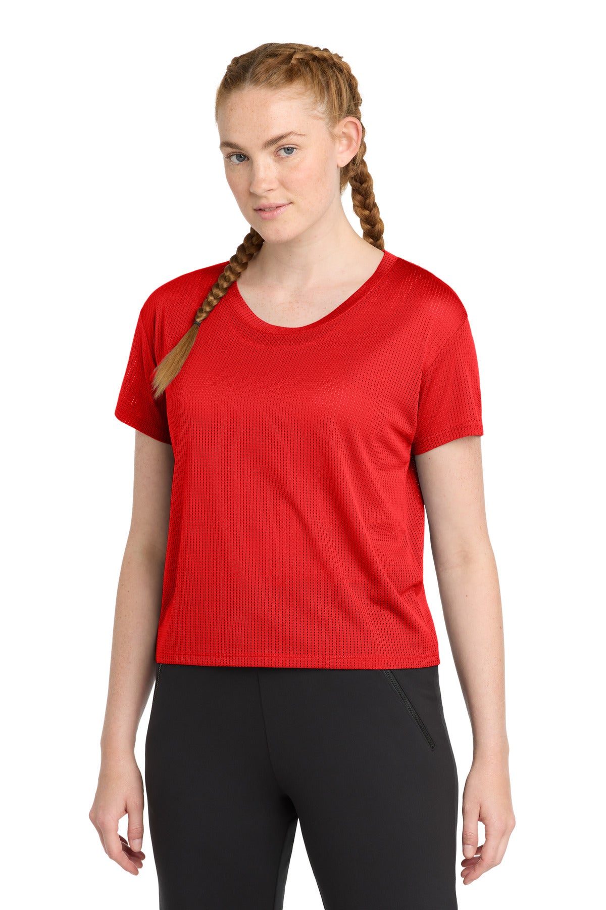 Sport-Tek LST411 Women's PosiCharge Draft Crop Tee