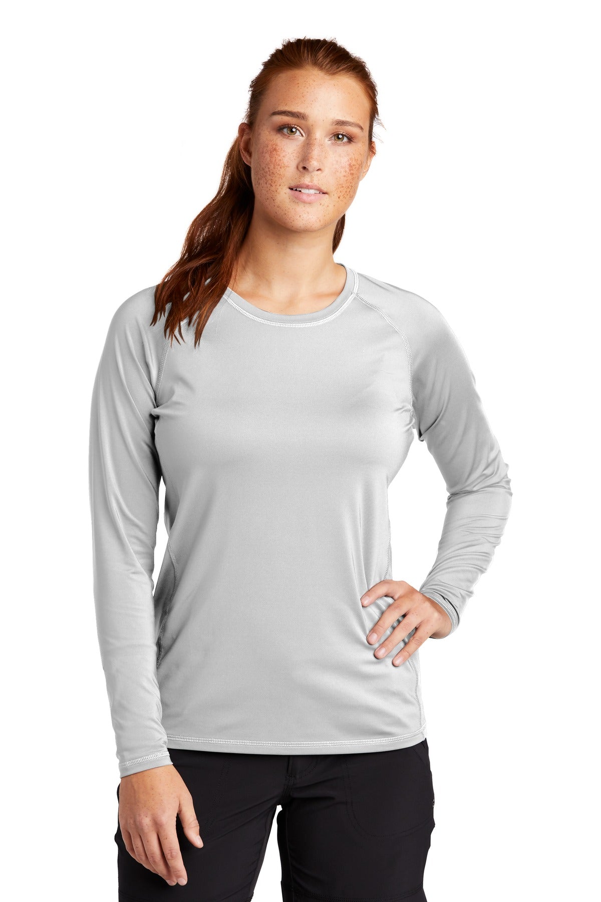 Sport-Tek ® Women's Long Sleeve Rashguard Tee. LST470LS - Sport-Tek LST470LS