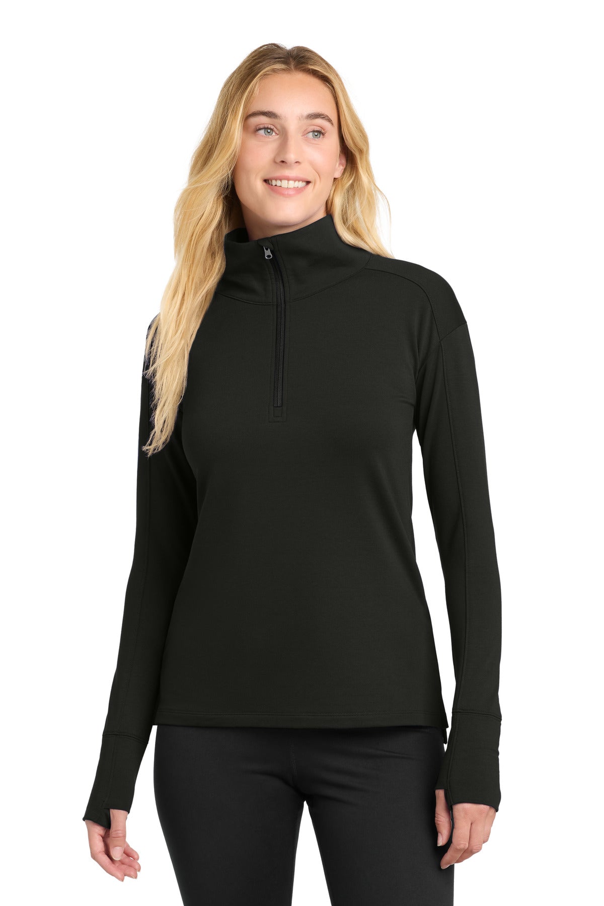 Sport-Tek LST561 Women's Sport-Wick Flex Fleece 1/4-Zip