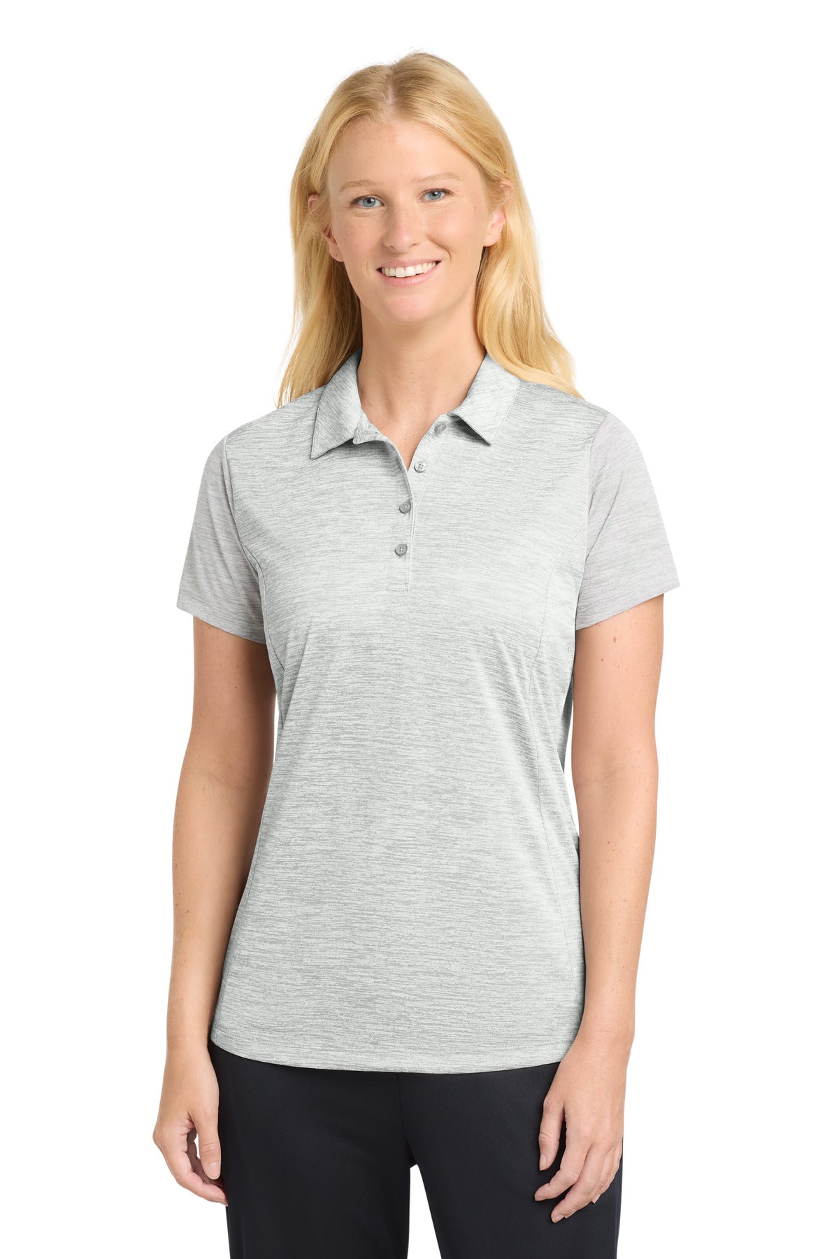 Sport-Tek LST590 Women's PosiCharge Electric Heather Polo