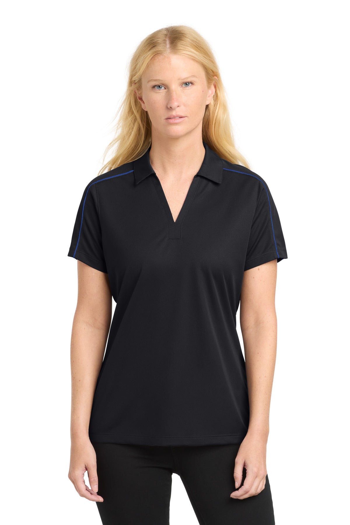 Sport-Tek ® Women's Micropique Sport-Wick ® Piped Polo. LST653 - Sport-Tek LST653