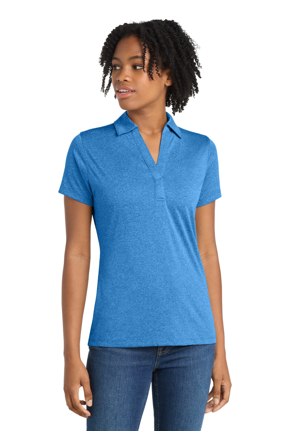 Sport-Tek ® Women's Heather Contender™ Polo. LST660 - Sport-Tek LST660