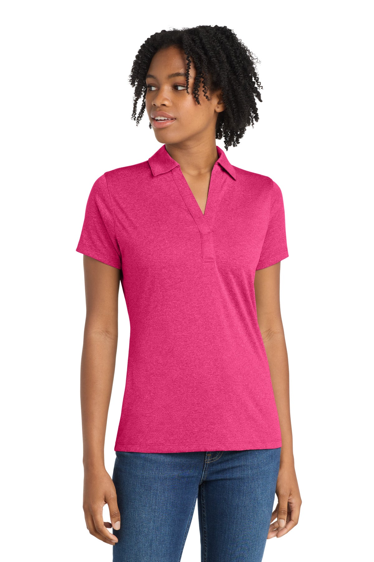 Sport-Tek ® Women's Heather Contender™ Polo. LST660 - Sport-Tek LST660