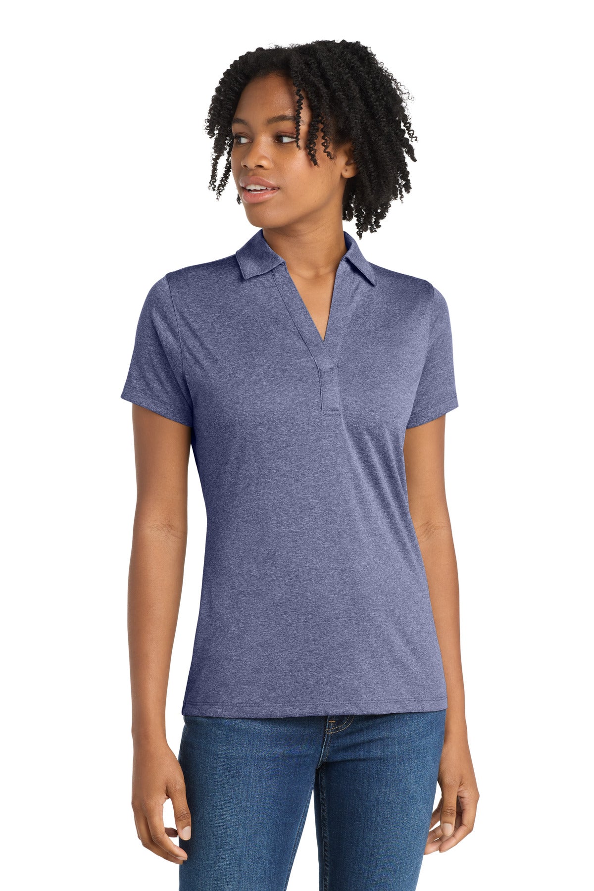 Sport-Tek ® Women's Heather Contender™ Polo. LST660 - Sport-Tek LST660