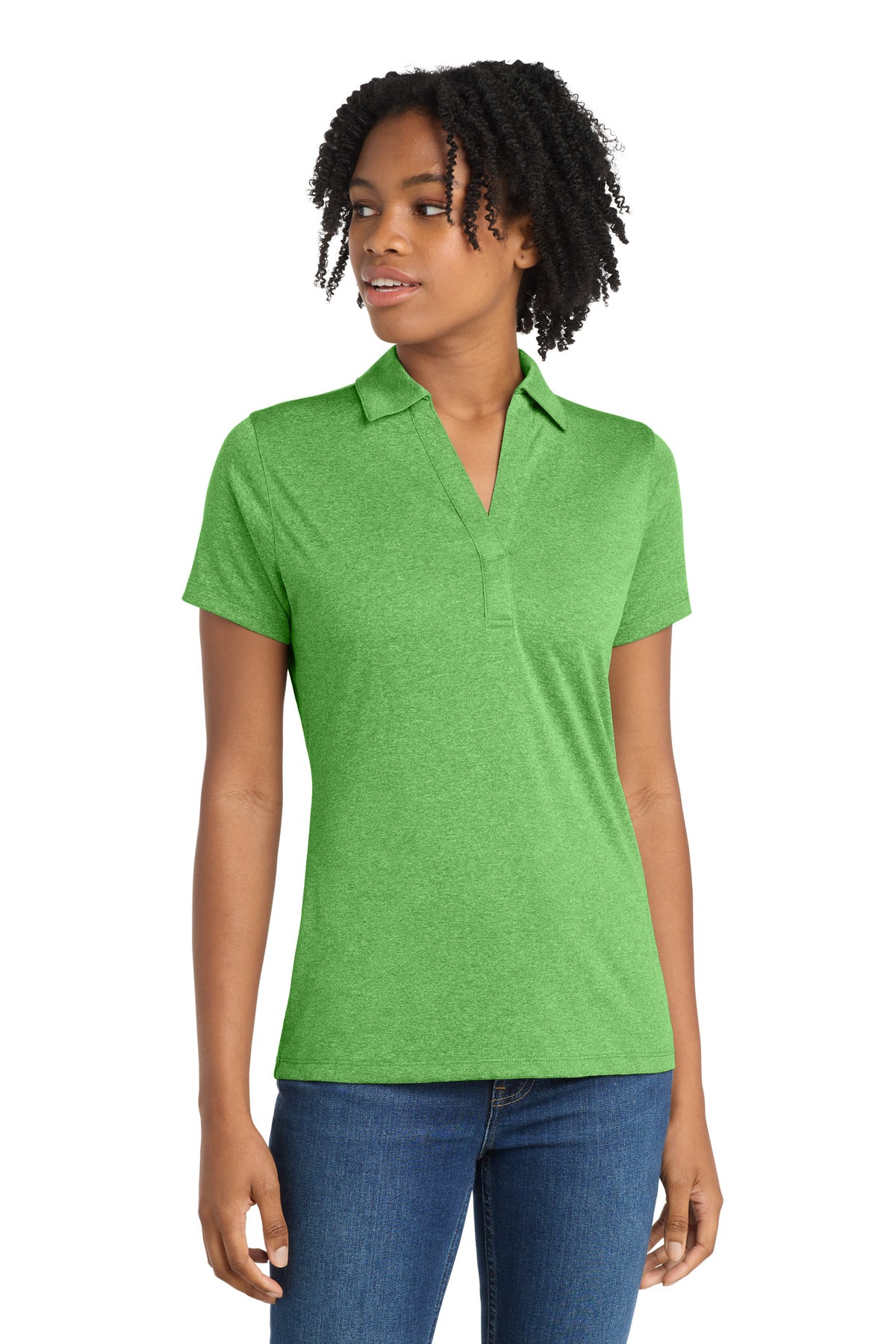 Sport-Tek ® Women's Heather Contender™ Polo. LST660 - Sport-Tek LST660