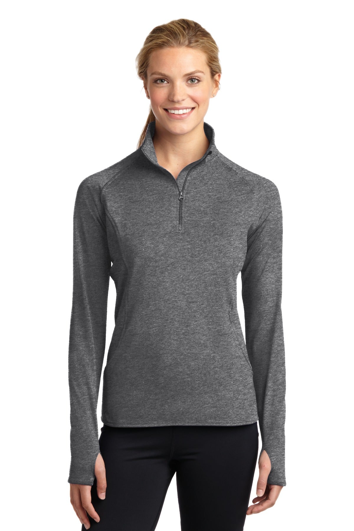 Sport-Tek ® Women's Sport-Wick ® Stretch 1/4-Zip Pullover. LST850 - Sport-Tek LST850