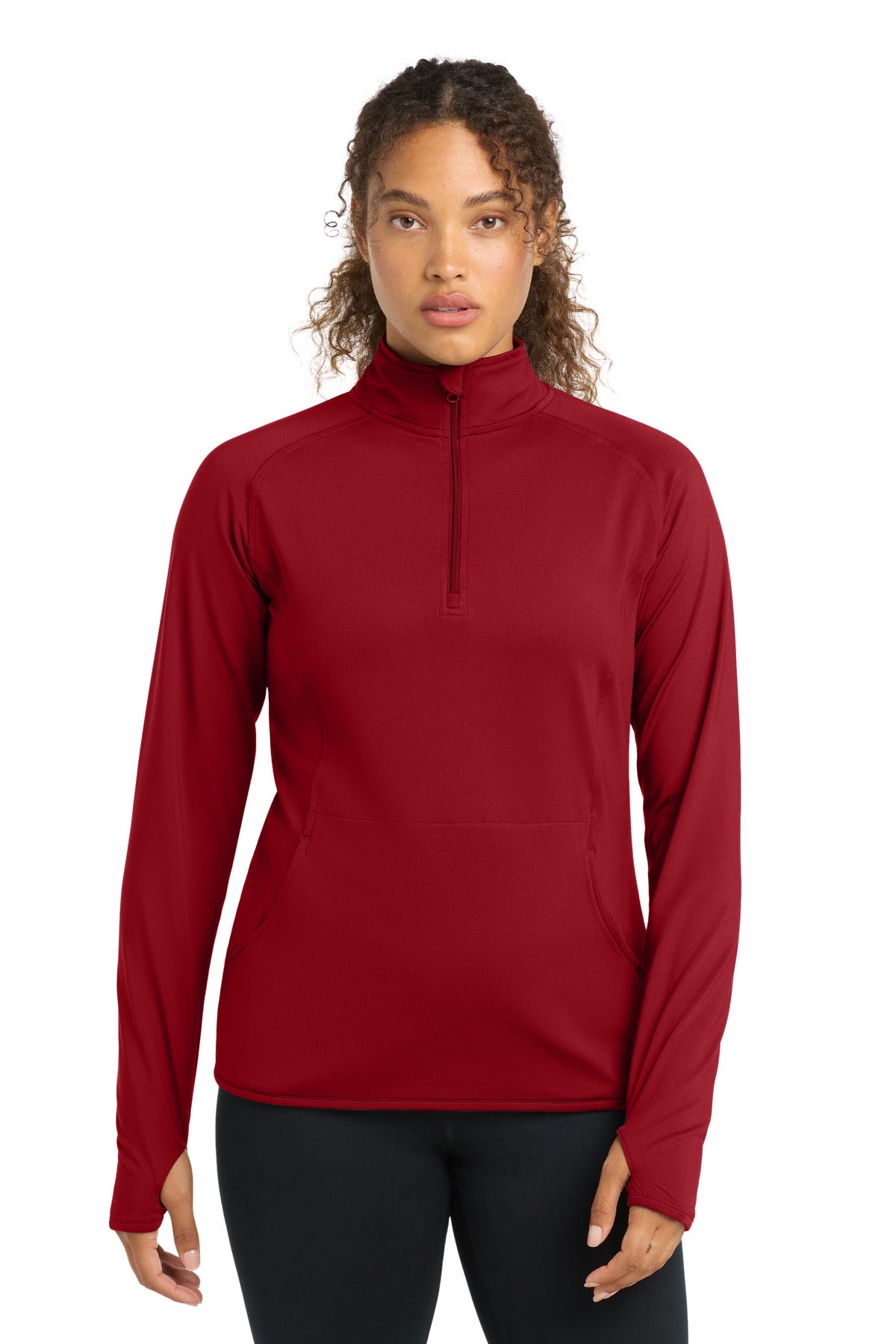 Sport-Tek ® Women's Sport-Wick ® Stretch 1/4-Zip Pullover. LST850 - Sport-Tek LST850