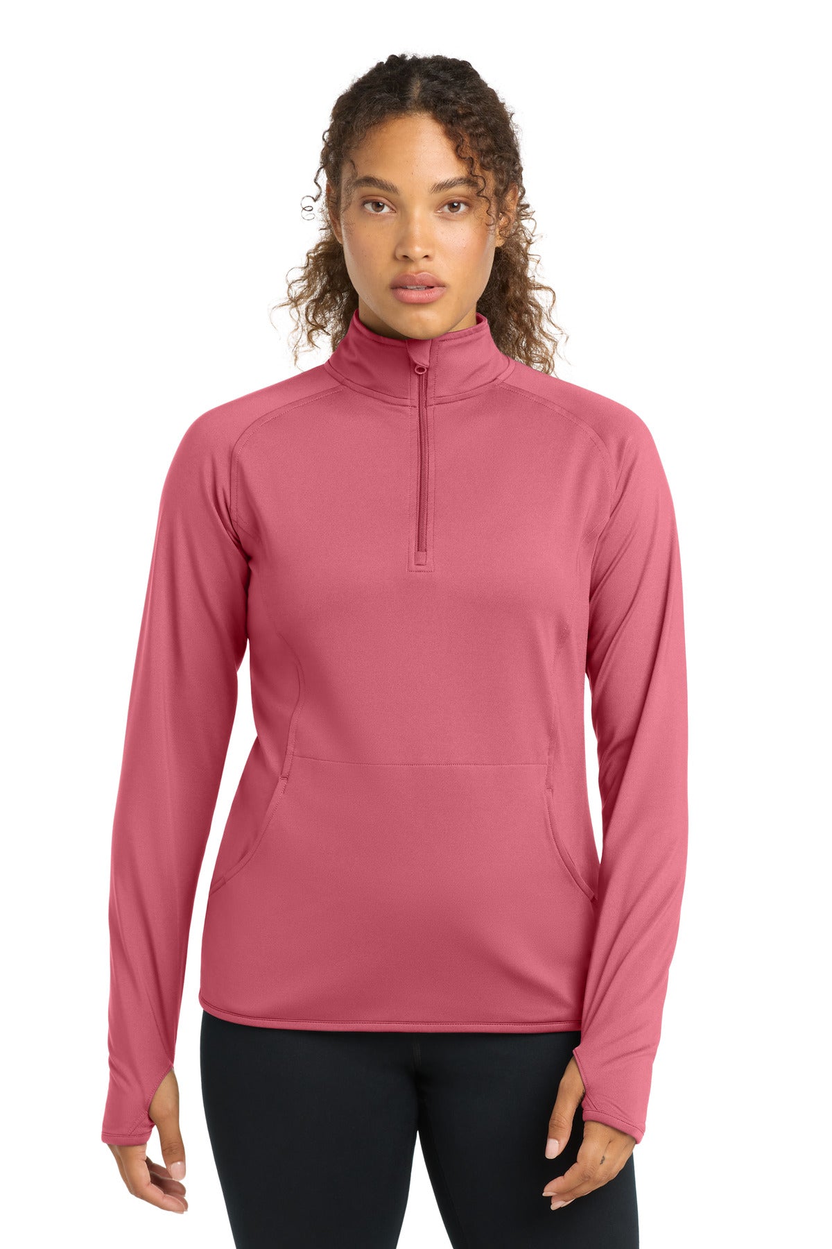 Sport-Tek LST850 Women's Sport-Wick Stretch 1/4-Zip Pullover