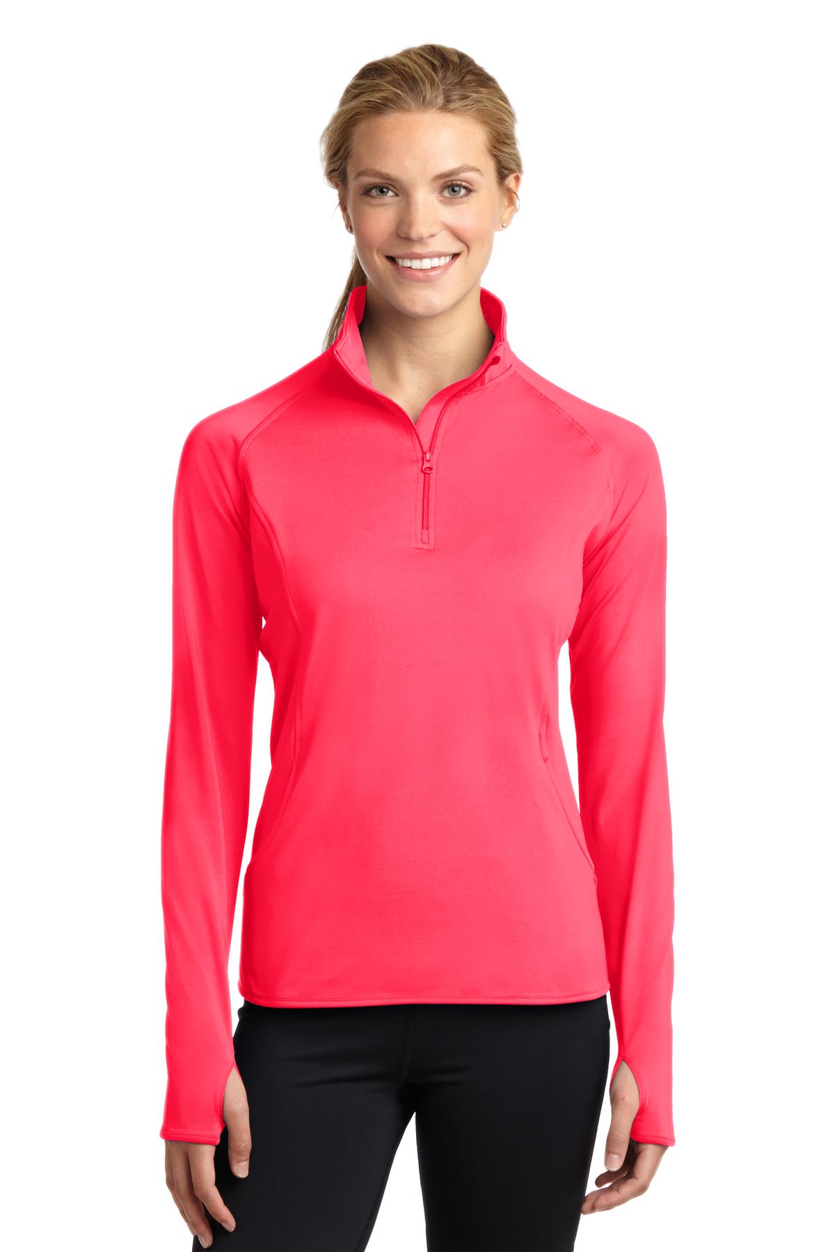 Sport-Tek ® Women's Sport-Wick ® Stretch 1/4-Zip Pullover. LST850 - Sport-Tek LST850
