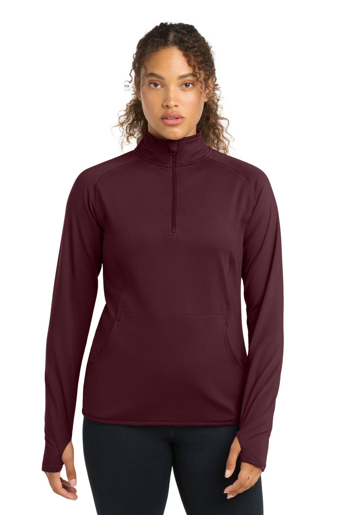 Sport-Tek LST850 Women's Sport-Wick Stretch 1/4-Zip Pullover
