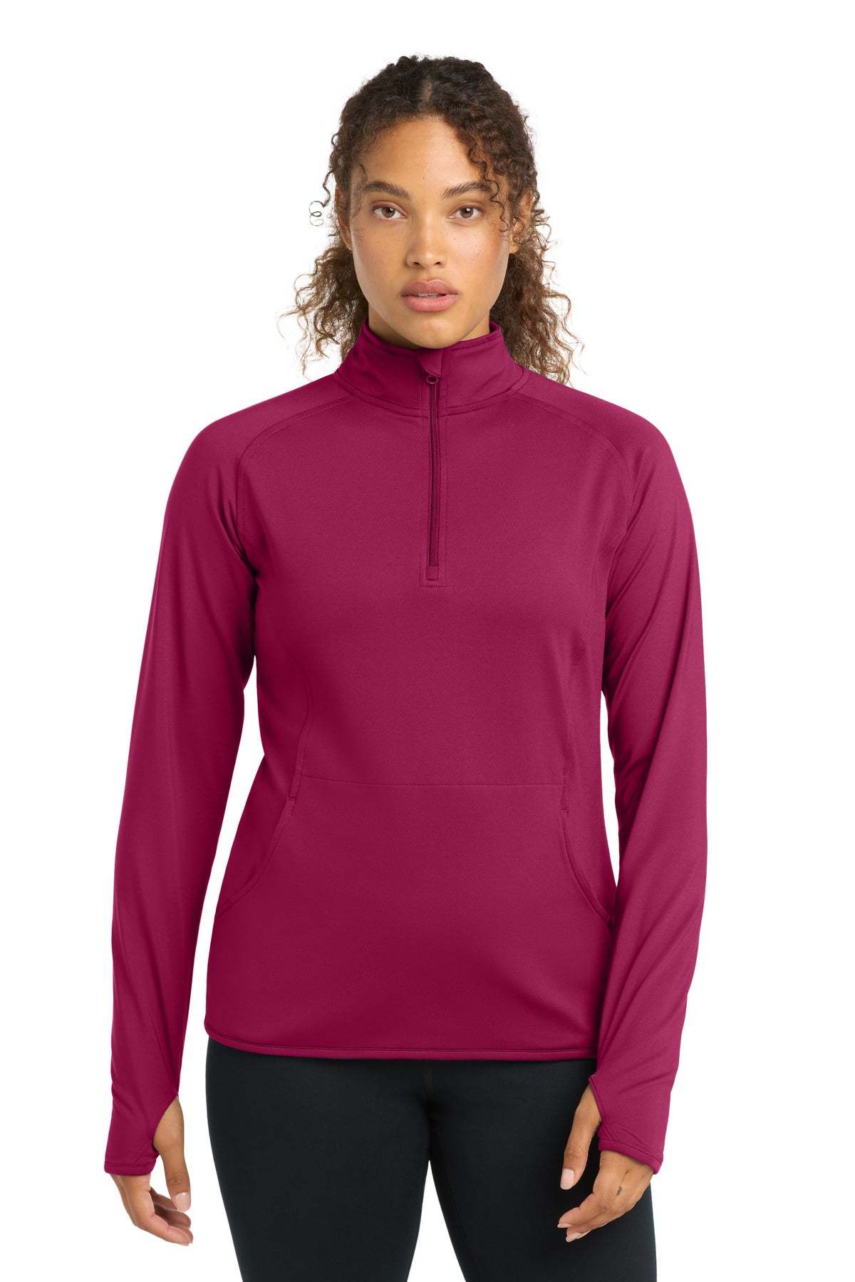 Sport-Tek LST850 Women's Sport-Wick Stretch 1/4-Zip Pullover