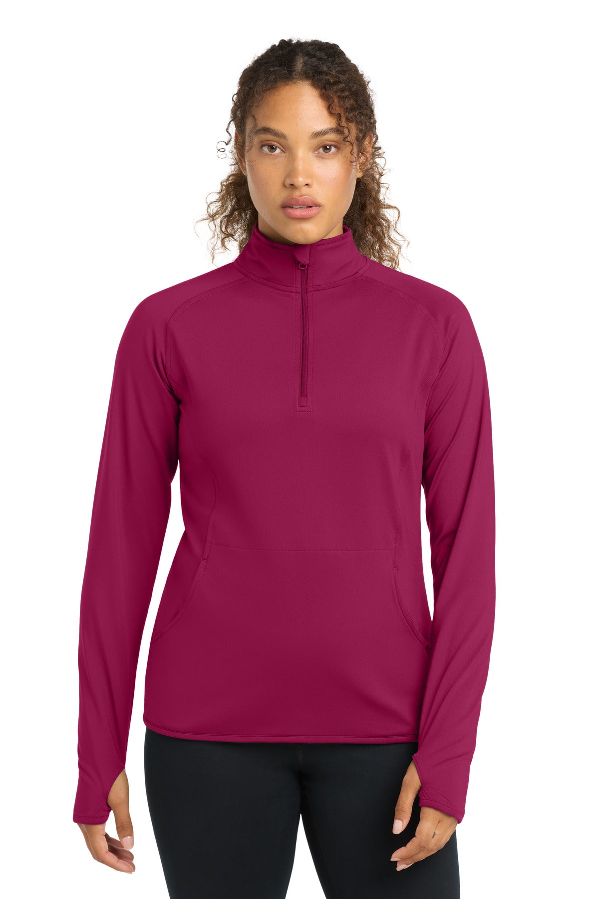 Sport-Tek LST850 Women's Sport-Wick Stretch 1/4-Zip Pullover