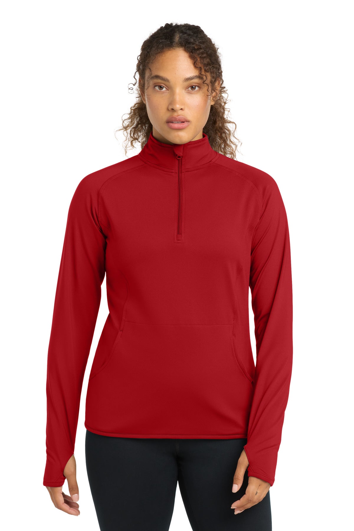 Sport-Tek LST850 Women's Sport-Wick Stretch 1/4-Zip Pullover