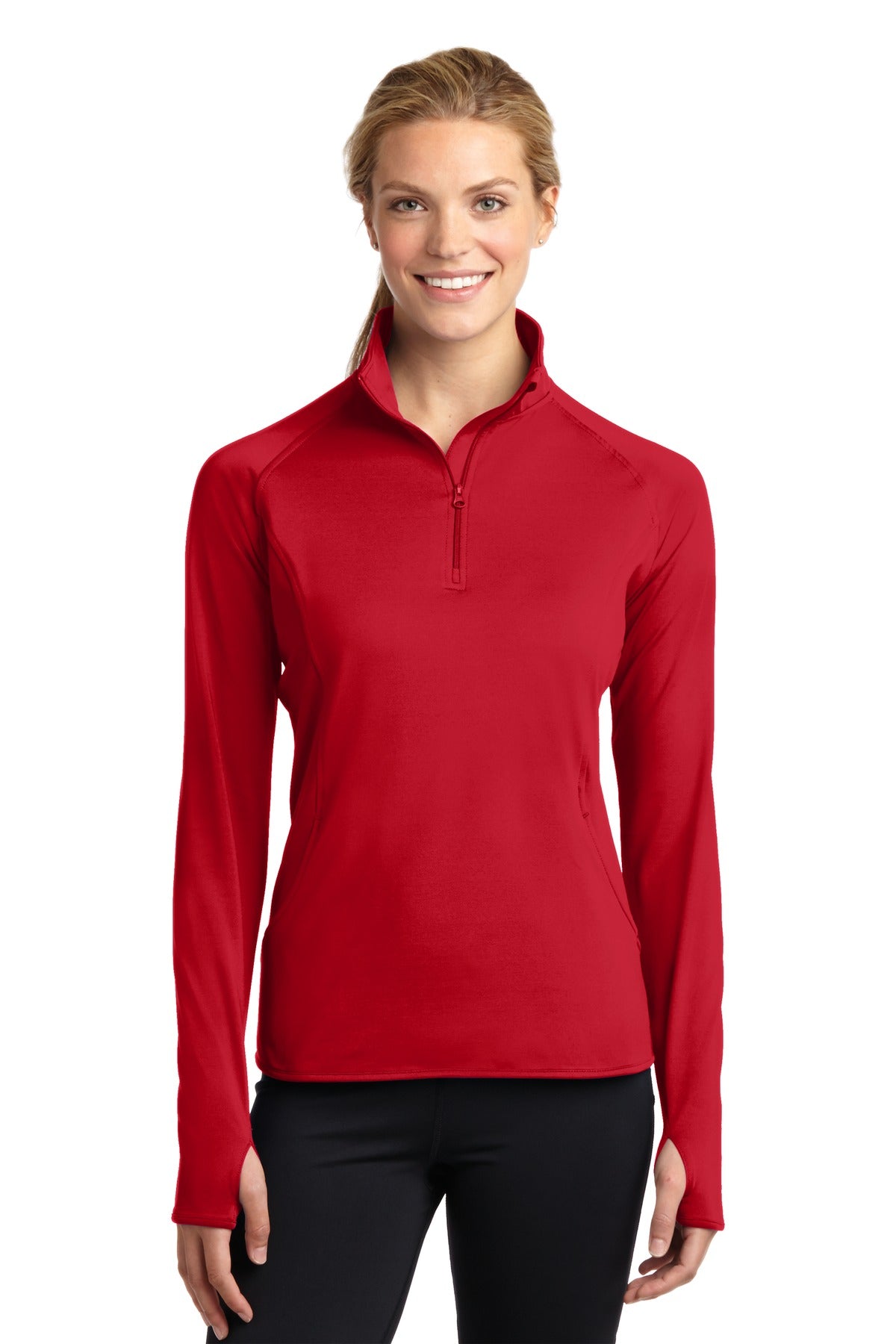 Sport-Tek ® Women's Sport-Wick ® Stretch 1/4-Zip Pullover. LST850 - Sport-Tek LST850