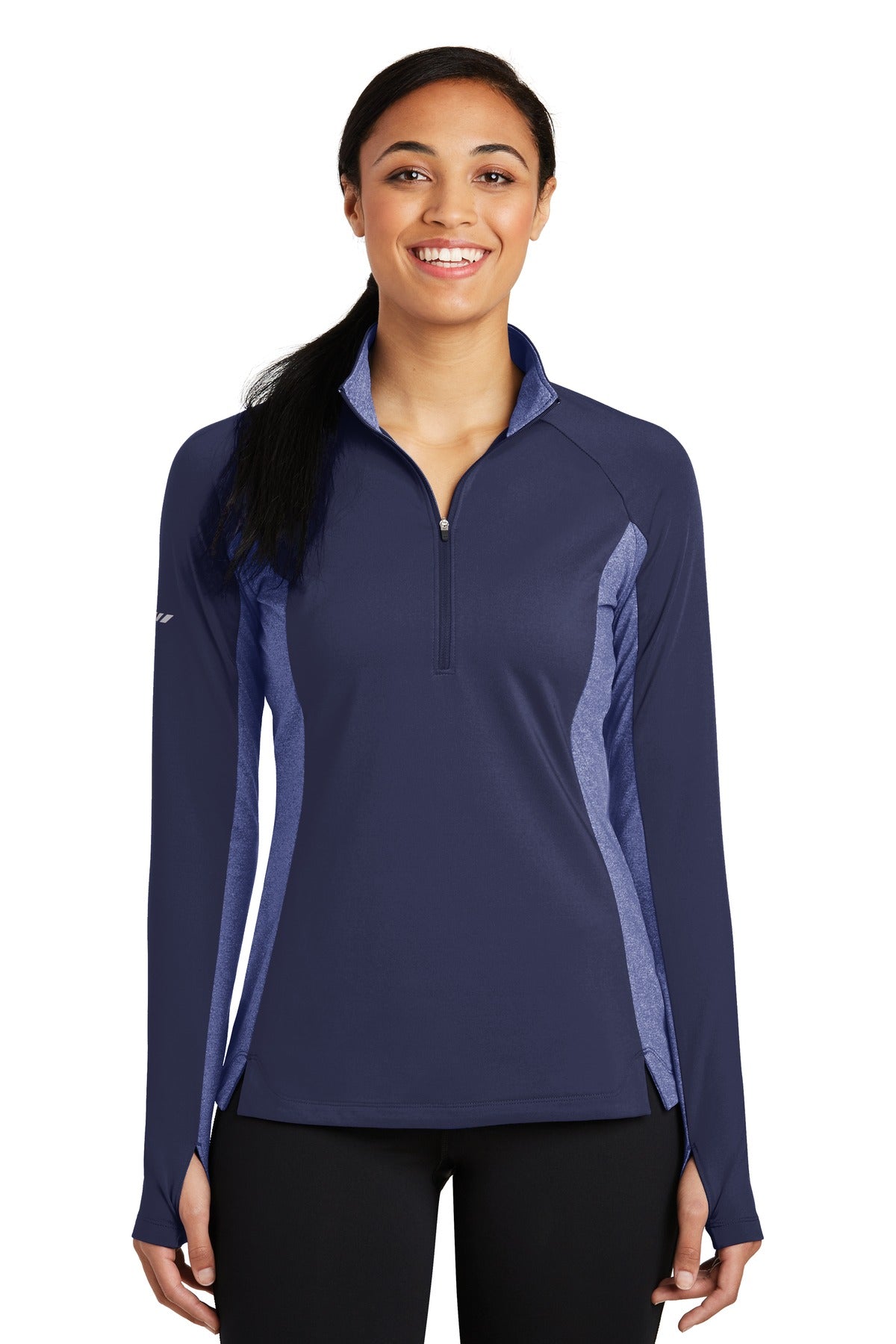 Sport-Tek ® Women's Sport-Wick ® Stretch Contrast 1/4-Zip Pullover. LST854 - Sport-Tek LST854