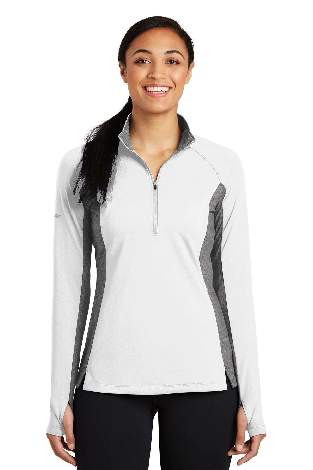 Sport-Tek ® Women's Sport-Wick ® Stretch Contrast 1/4-Zip Pullover. LST854 - Sport-Tek LST854