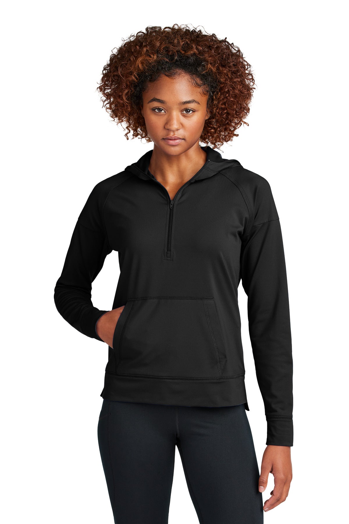 Sport-Tek ® Women's Sport-Wick ® Stretch 1/2-Zip Hoodie LST856 - Sport-Tek LST856