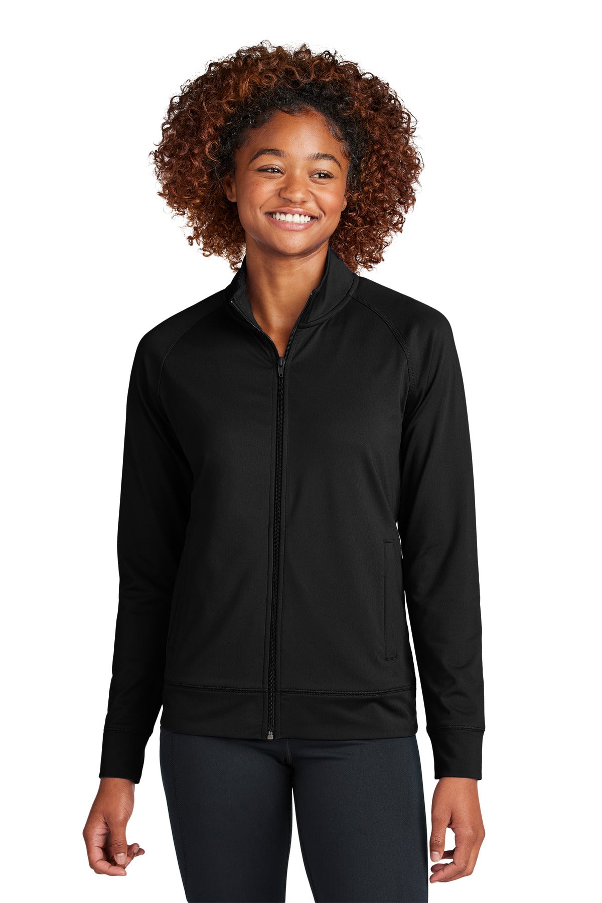 Sport-Tek ® Women's Sport-Wick ® Stretch Full-Zip Cadet Jacket LST857 - Sport-Tek LST857