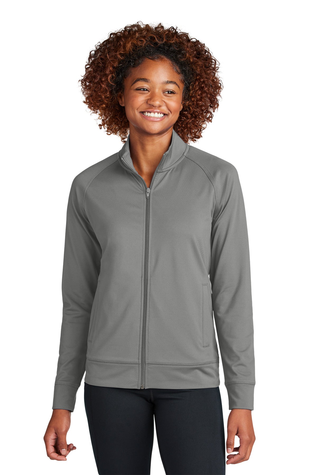 Sport-Tek ® Women's Sport-Wick ® Stretch Full-Zip Cadet Jacket LST857 - Sport-Tek LST857