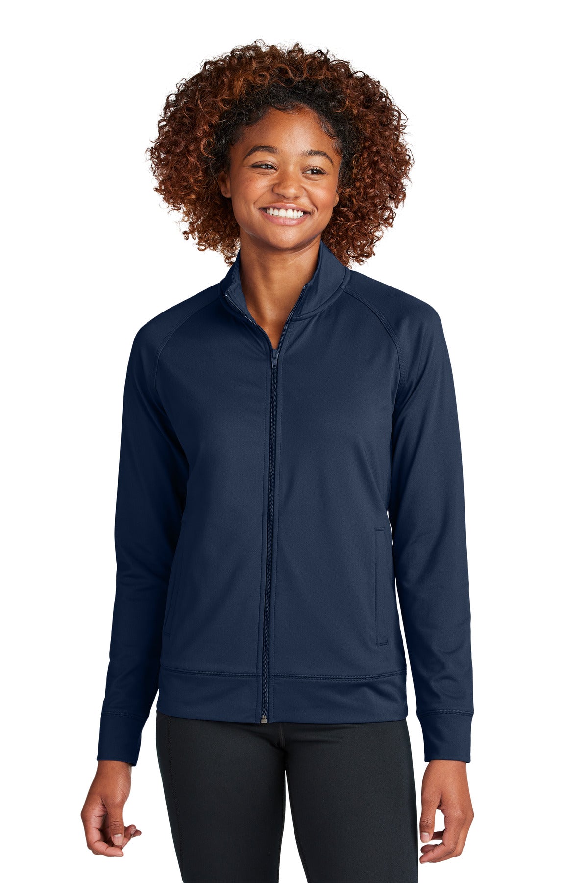 Sport-Tek ® Women's Sport-Wick ® Stretch Full-Zip Cadet Jacket LST857 - Sport-Tek LST857