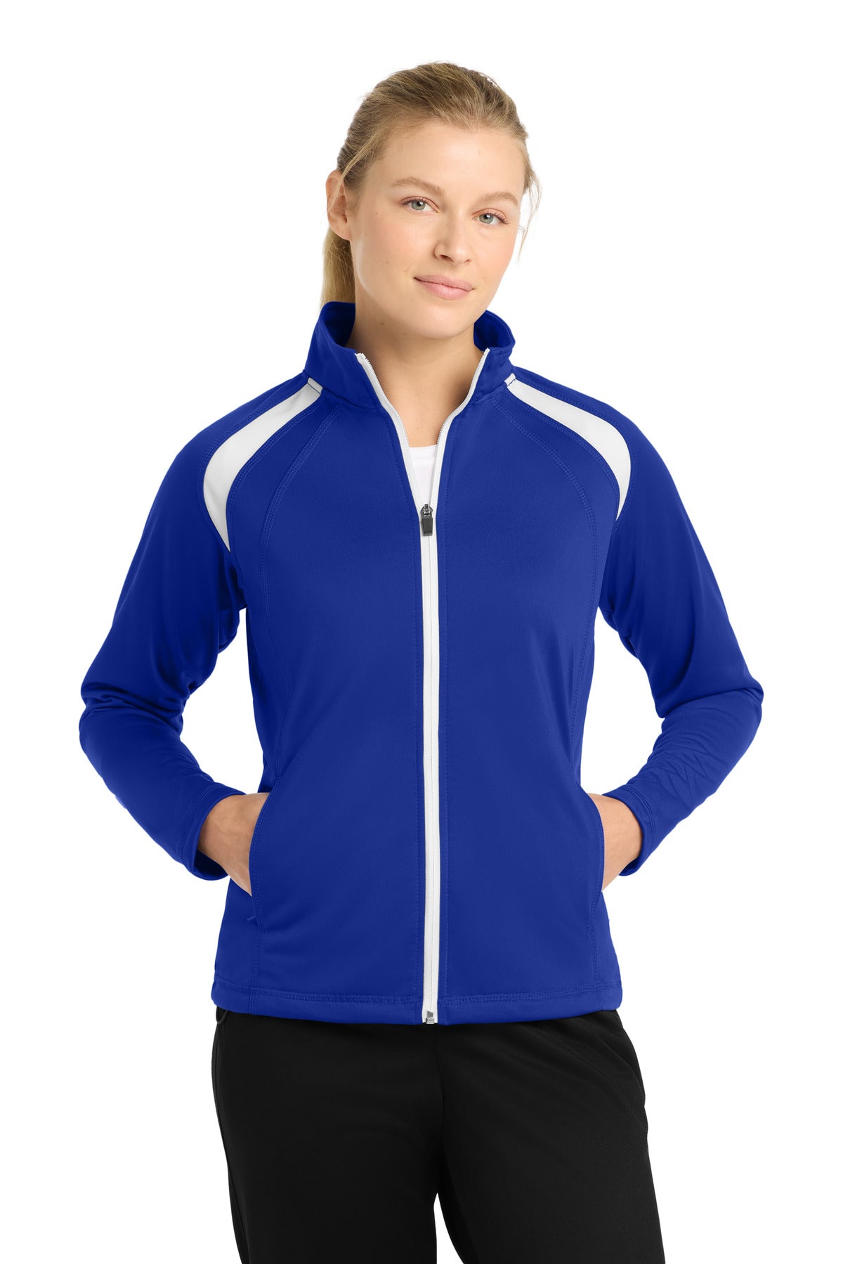 Sport-Tek LST90 Women's Tricot Track Jacket
