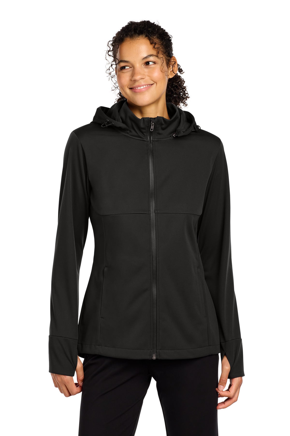 Sport-Tek ® Women's Hooded Soft Shell Jacket LST980 - Sport-Tek LST980