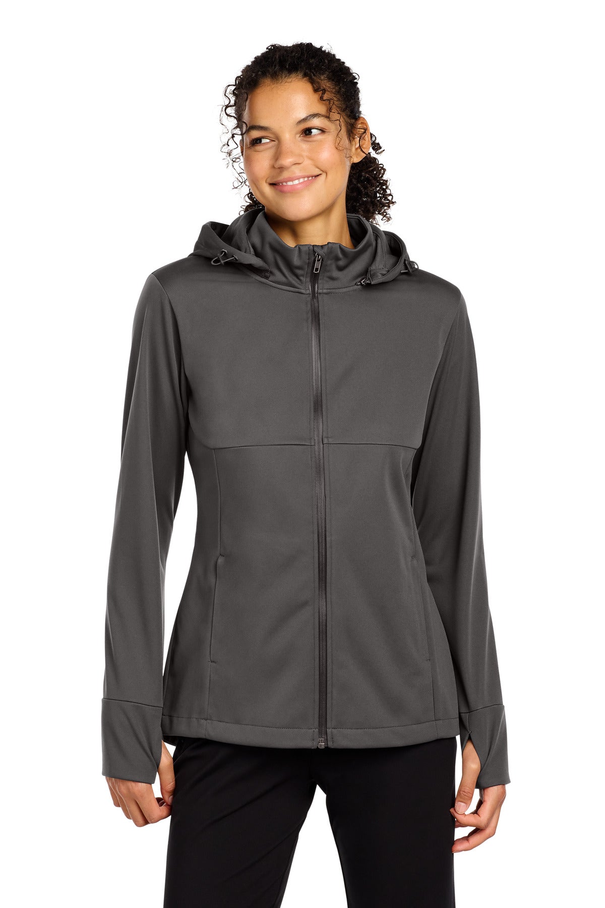 Sport-Tek ® Women's Hooded Soft Shell Jacket LST980 - Sport-Tek LST980