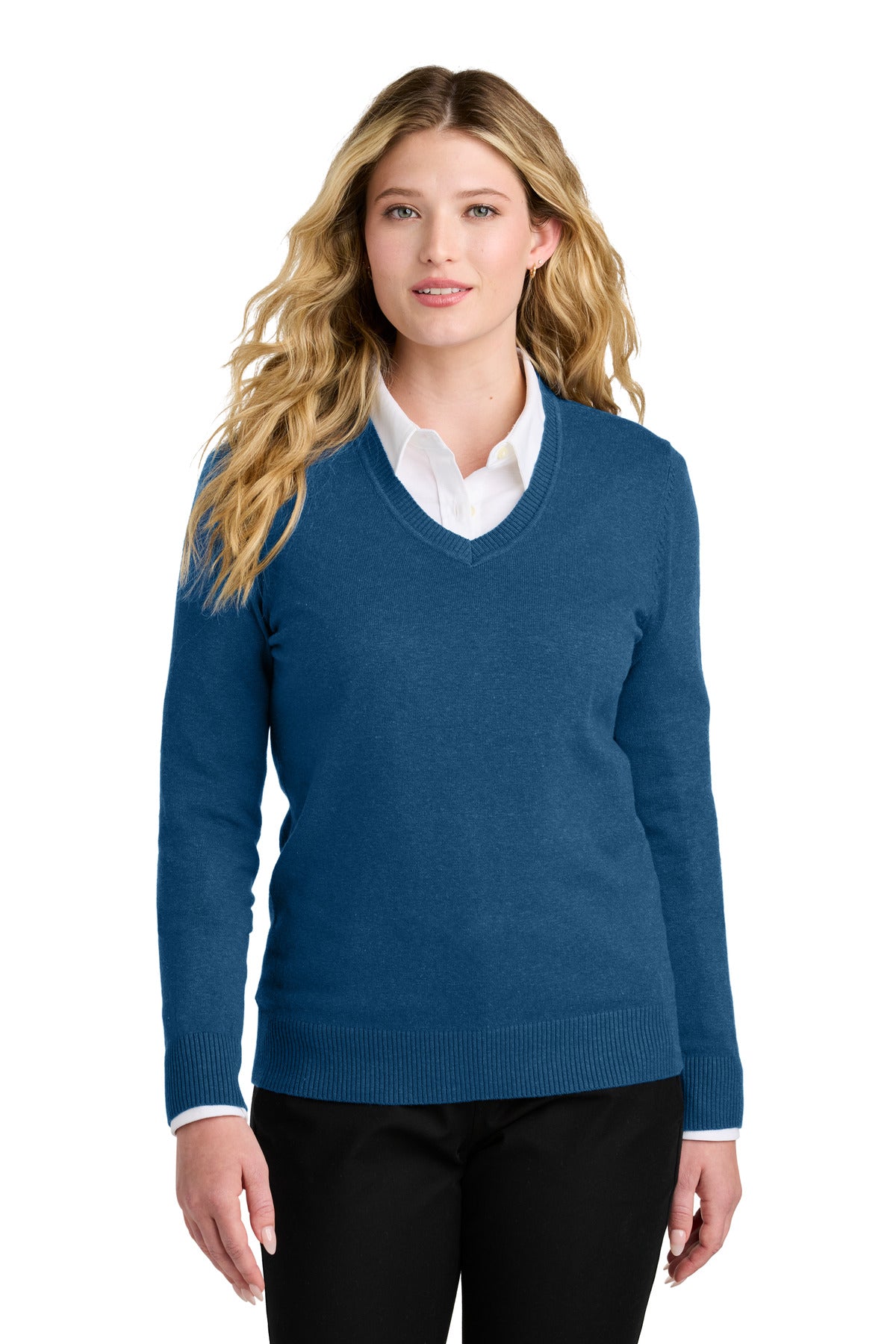 Port Authority ® Women's Easy Care V-Neck Sweater LSW2850 - Port Authority LSW2850