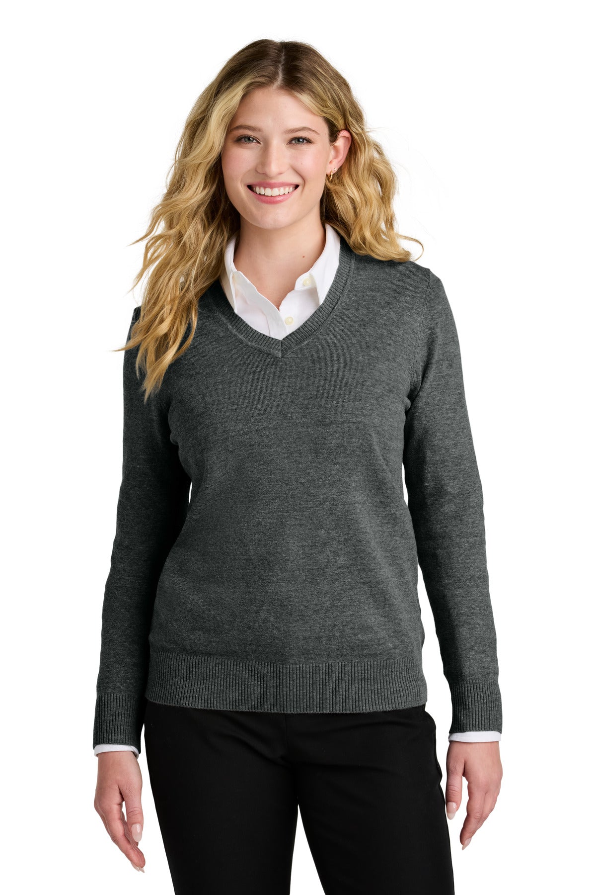 Port Authority LSW2850 Women's Easy Care V-Neck Sweater