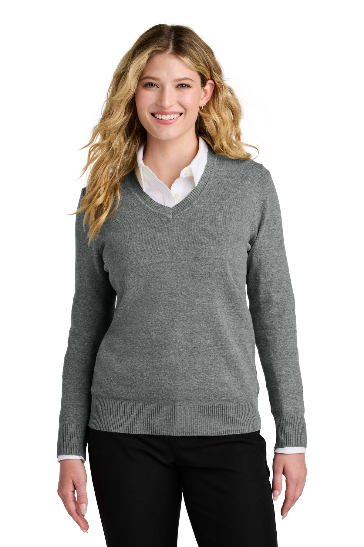 Port Authority ® Women's Easy Care V-Neck Sweater LSW2850 - Port Authority LSW2850
