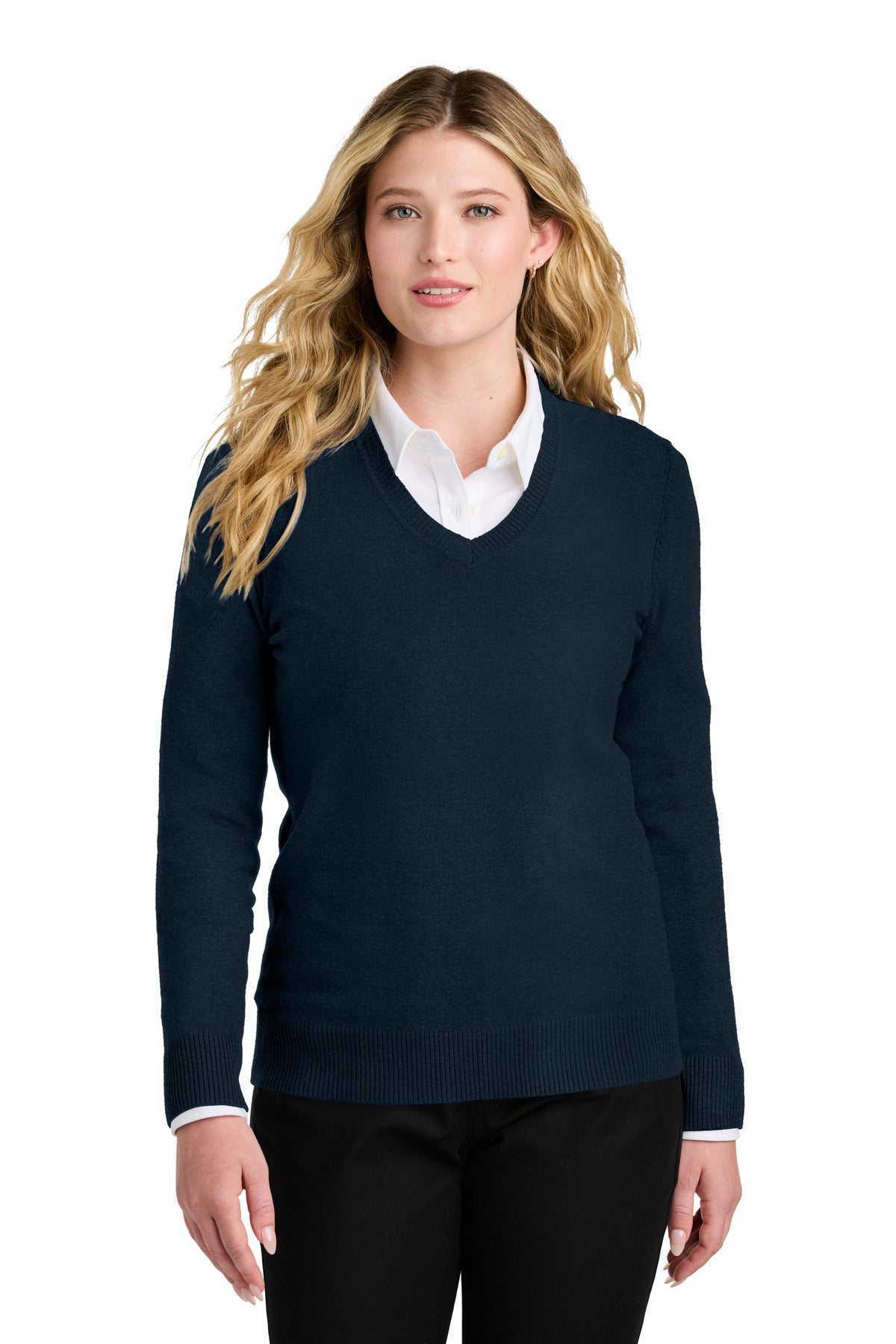 Port Authority LSW2850 Women's Easy Care V-Neck Sweater