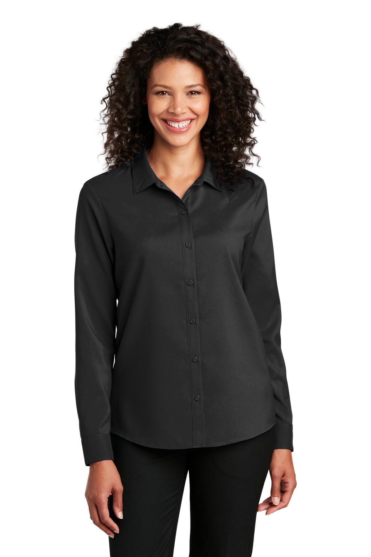 Port Authority ® Women's Long Sleeve Performance Staff Shirt LW401 - Port Authority LW401