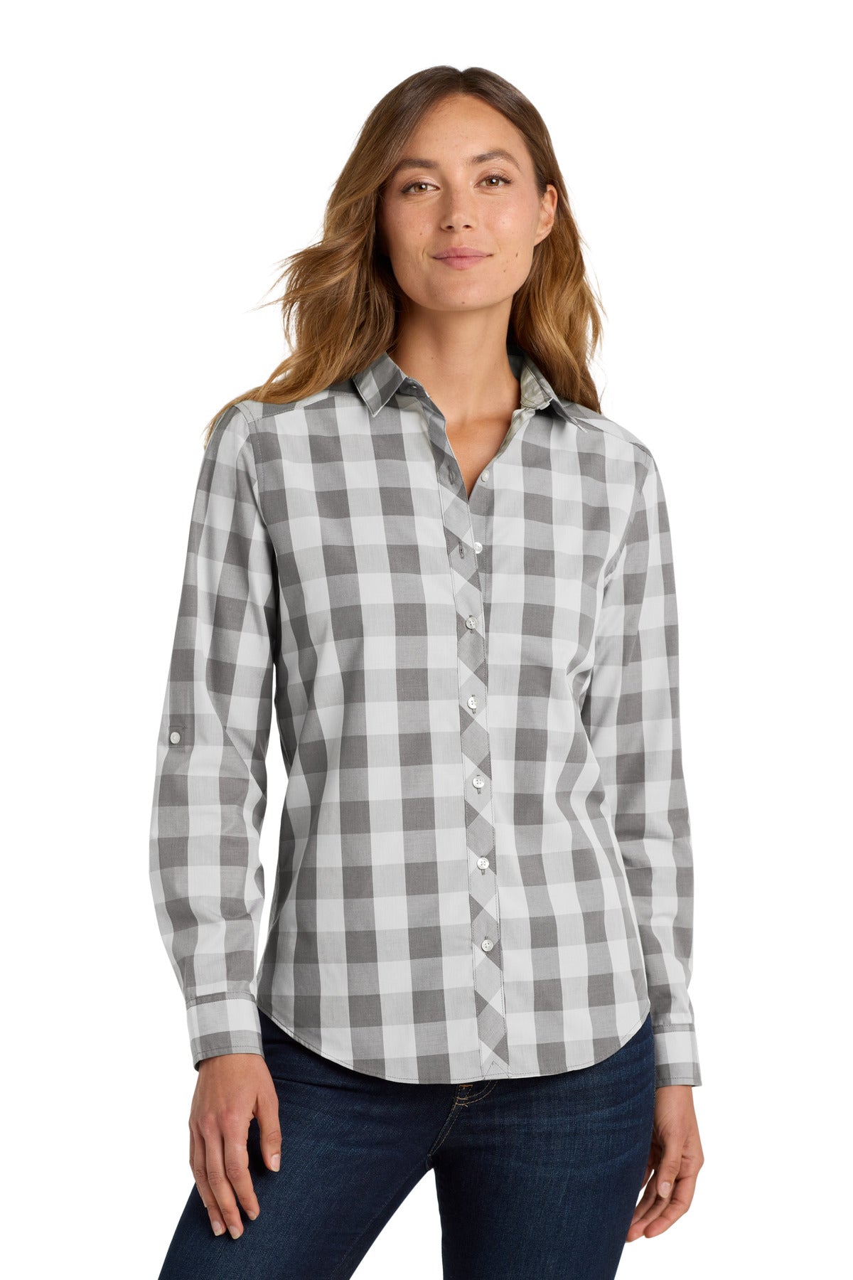 Port Authority ® Women's Everyday Plaid Shirt. LW670 - Port Authority LW670