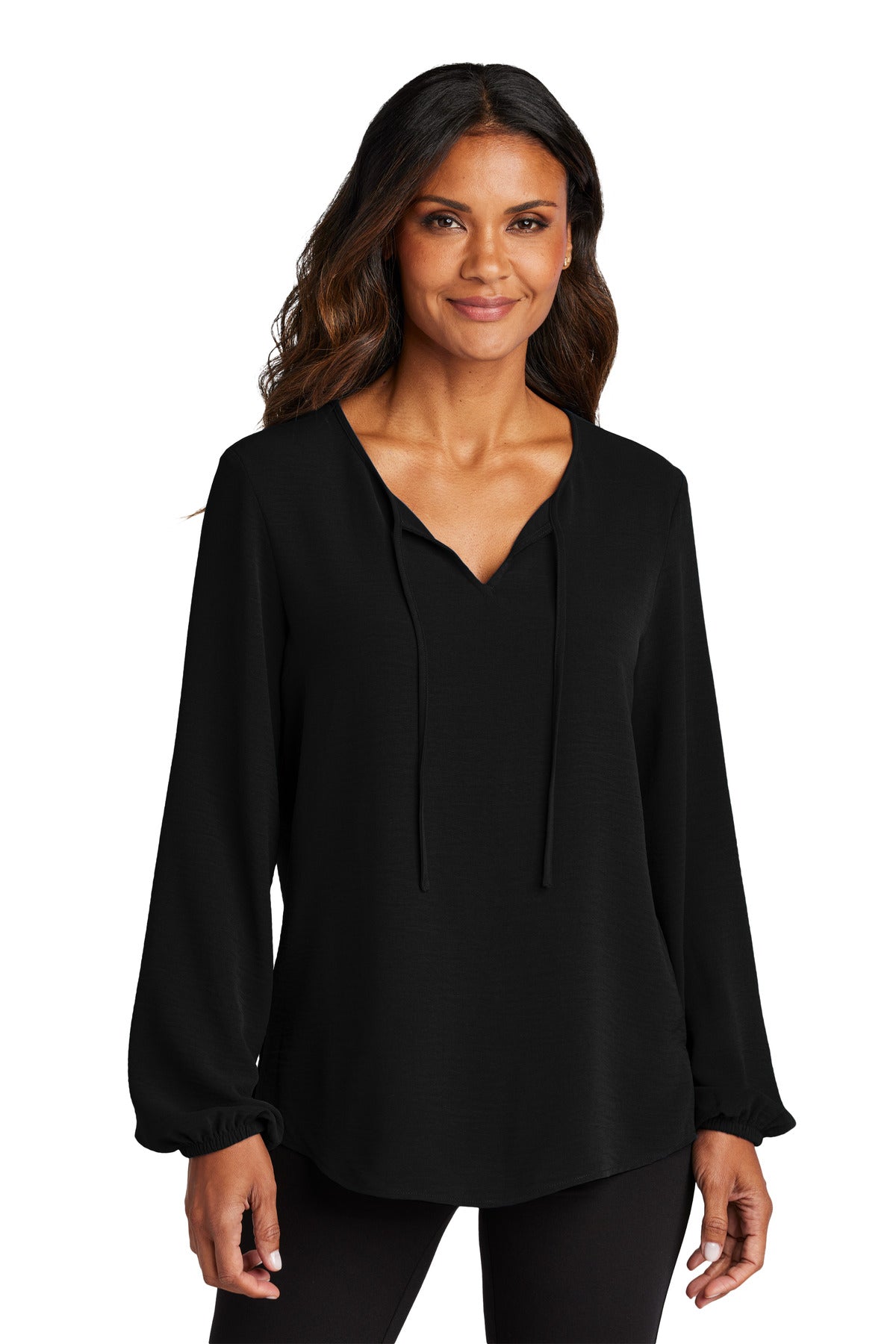 Port Authority LW714 Women's Textured Crepe Blouse
