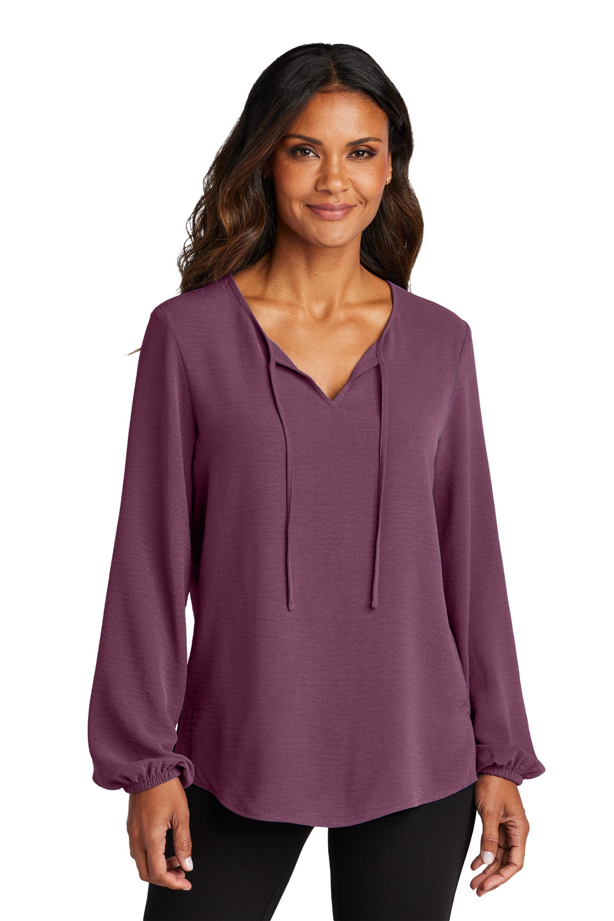 Port Authority ® Women's Textured Crepe Blouse LW714 - Port Authority LW714