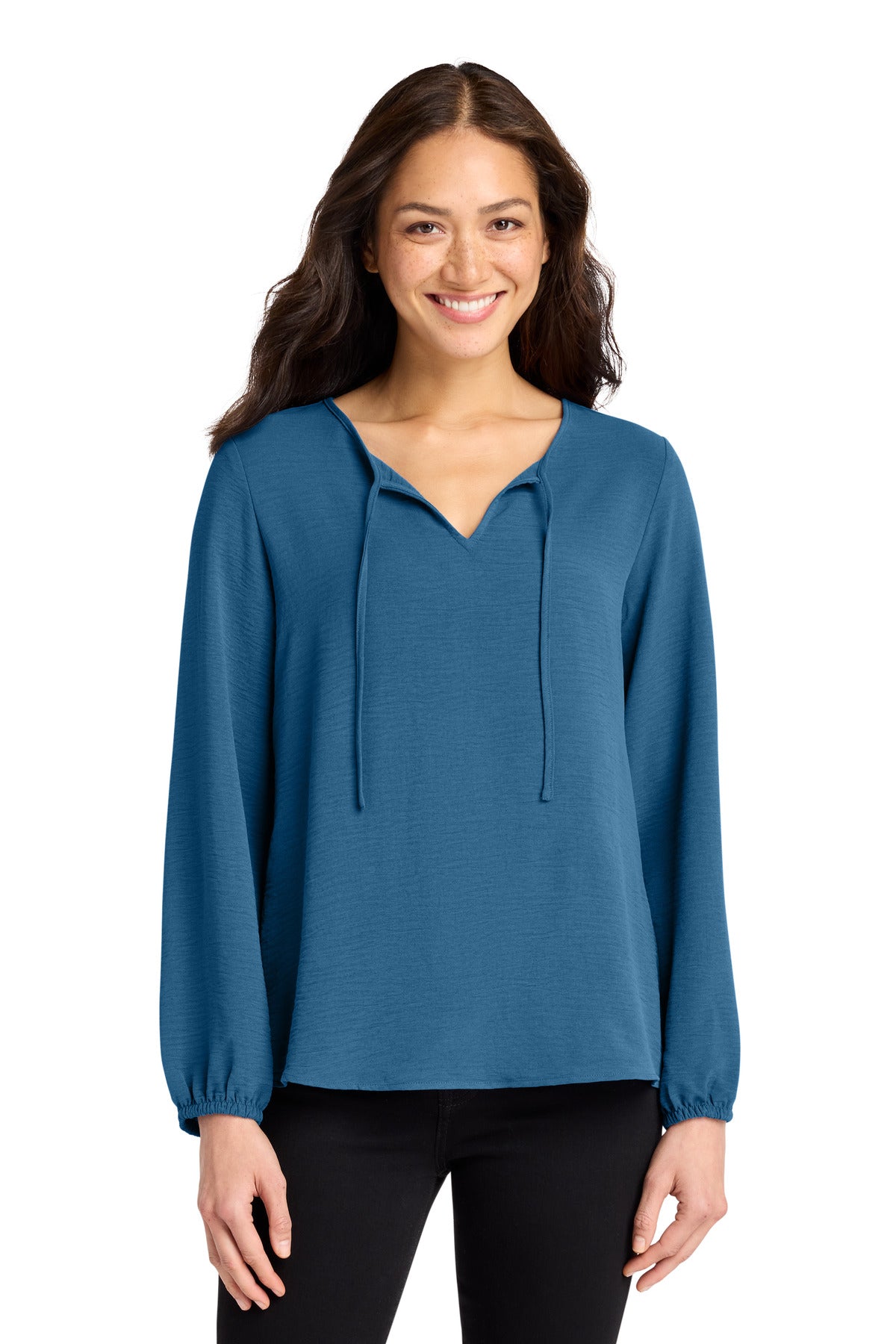 Port Authority LW714 Women's Textured Crepe Blouse