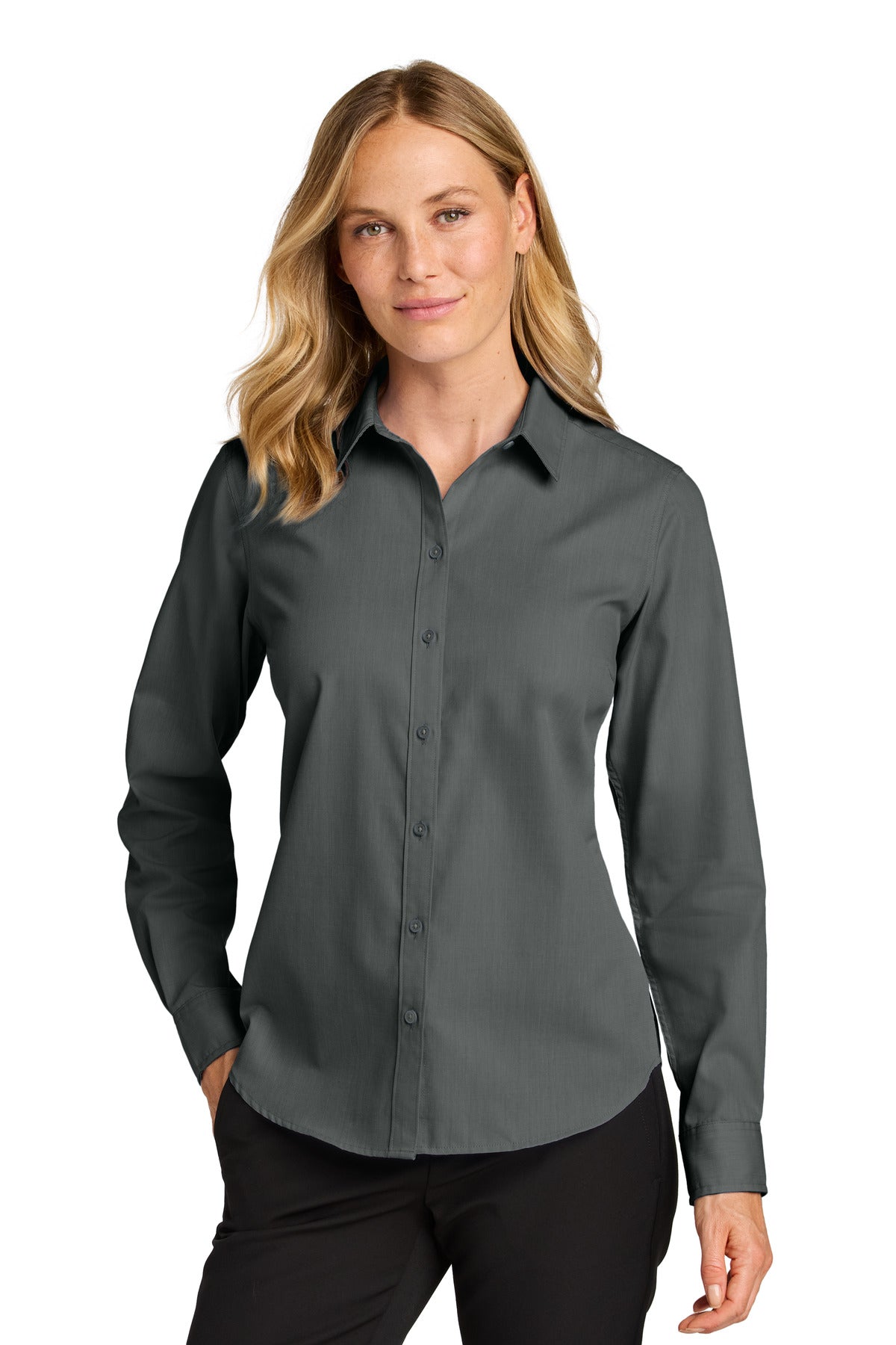 Port Authority ® Women's Long Sleeve Nailhead Easy Care Shirt LW816 - Port Authority LW816
